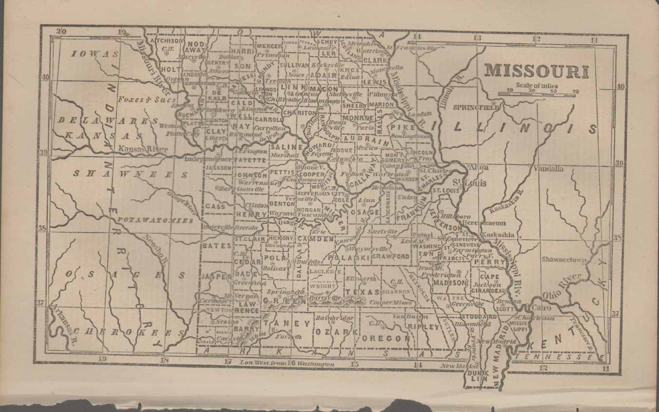 Image for MAP OF MISSOURI