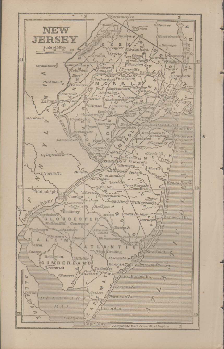 Image for MAP OF NEW JERSEY