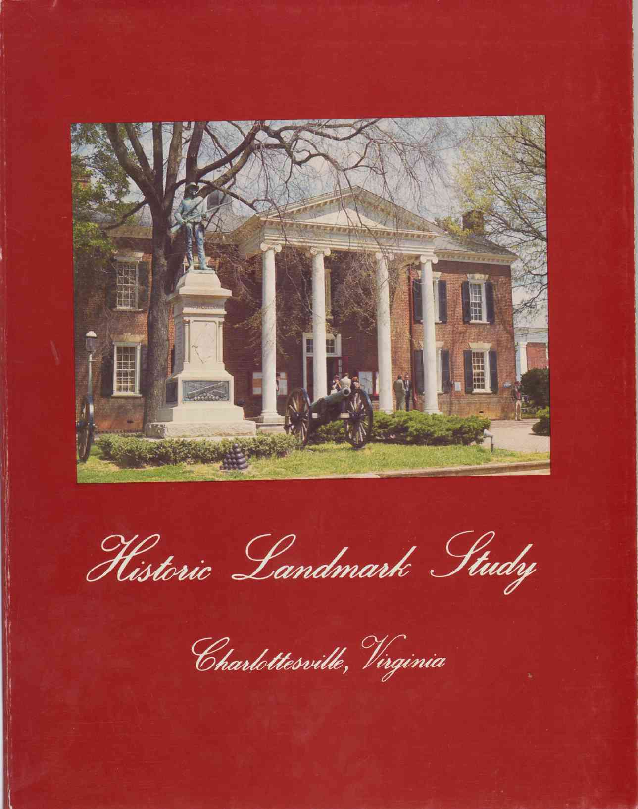 Image for HISTORIC LANDMARK STUDY Charlottesville, Virginia