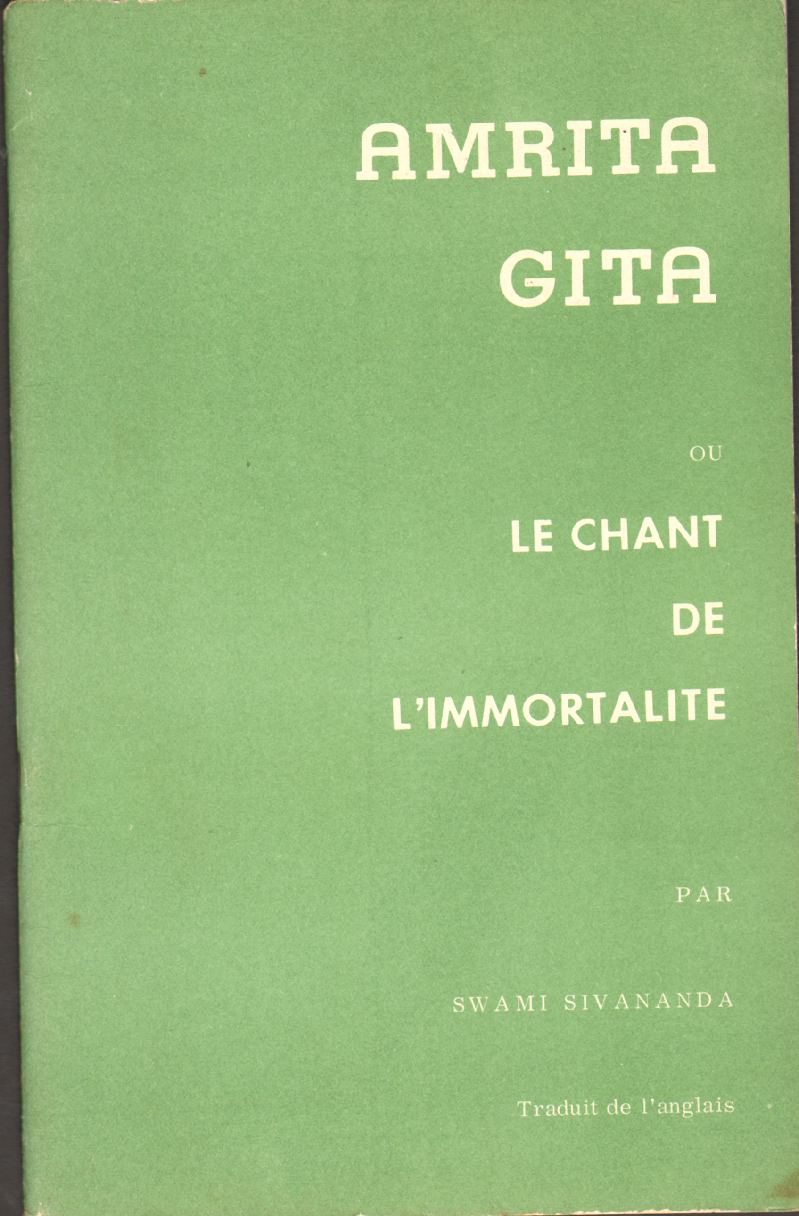 Image for AMRITA GITA Ou Le Chant De L'Immortalité