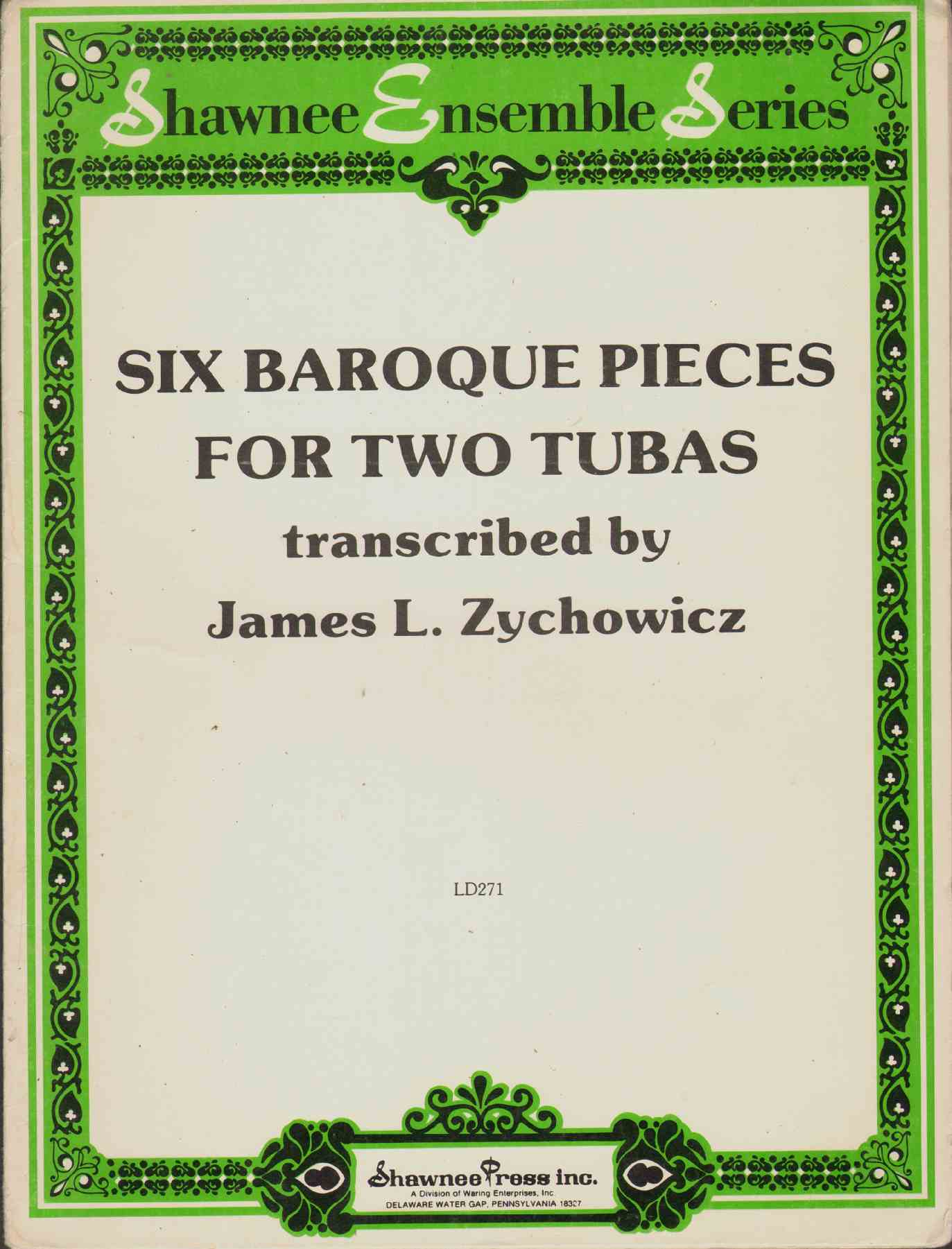 Image for SIX BAROQUE PIECES FOR TWO TUBAS