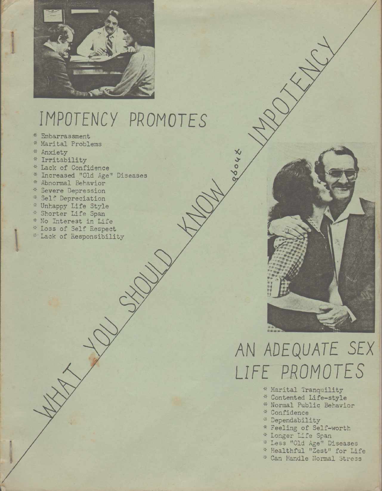 Image for WHAT YOU SHOULD KNOW ABOUT IMPOTENCY