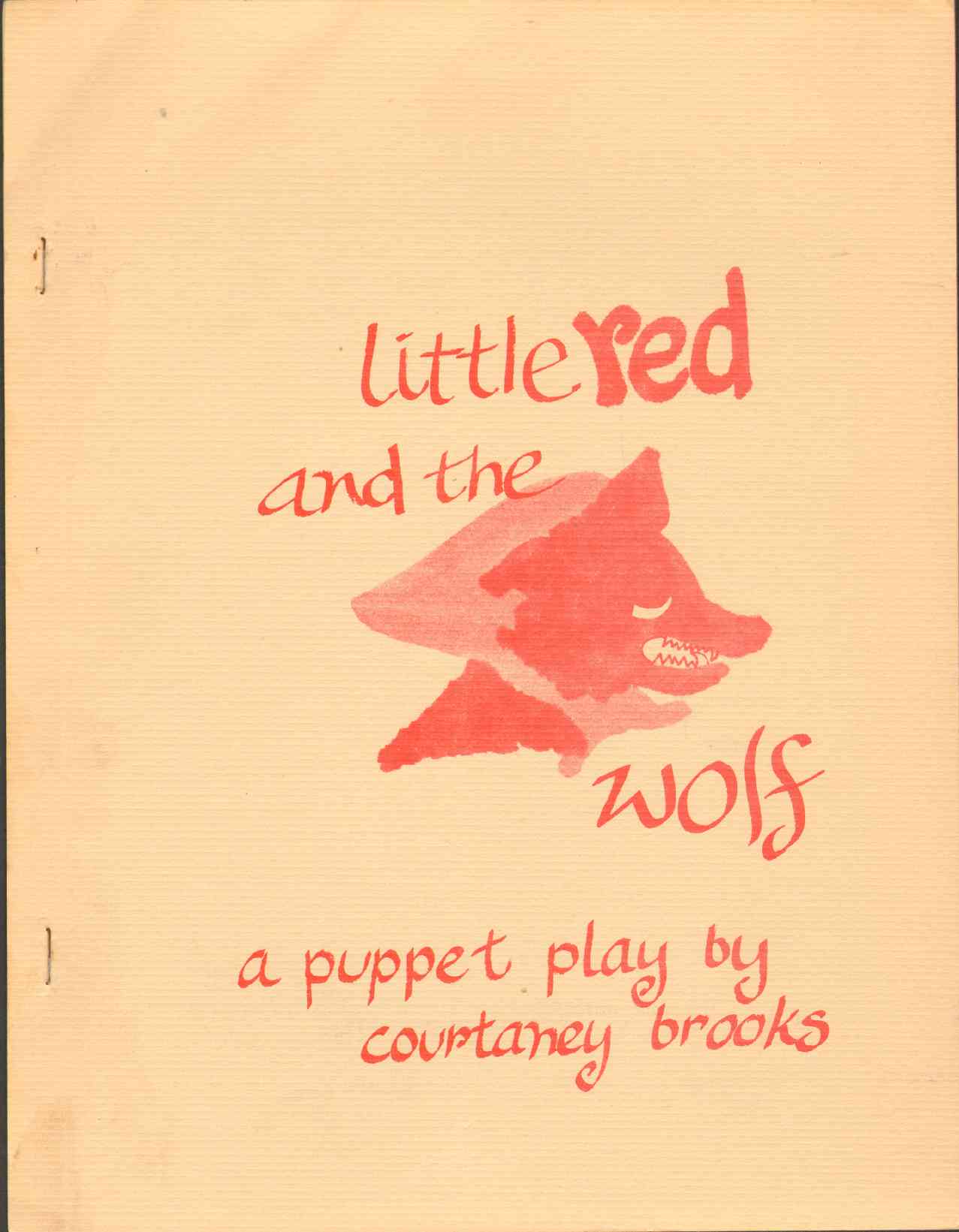 Image for LITTLE RED AND THE WOLF A Puppet Play