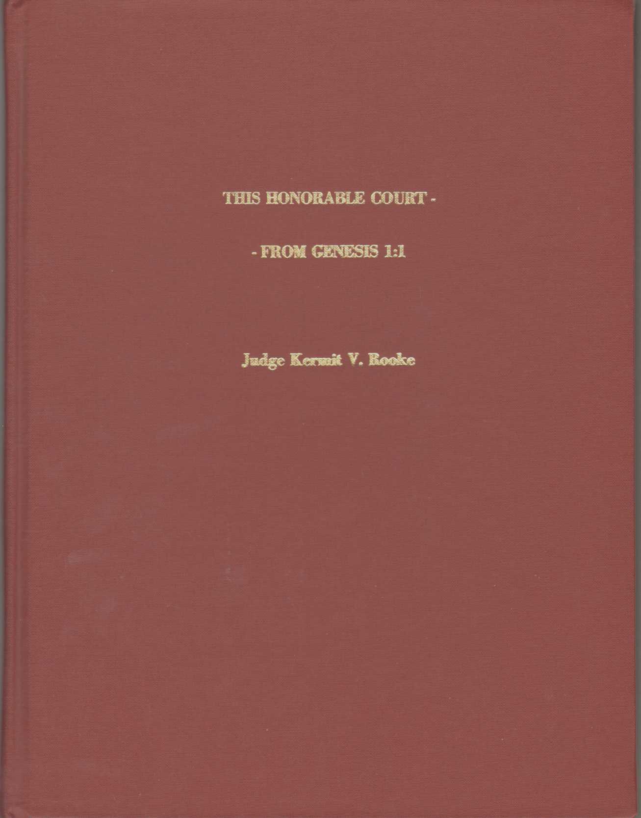 Image for THE HONORABLE COURT From Genesis 1:1