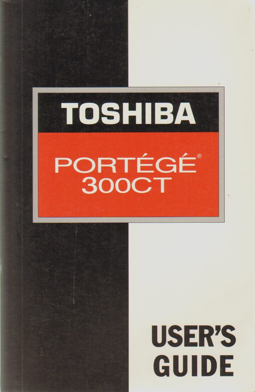 Image for PORTÉGÉ 300CT USER'S GUIDE