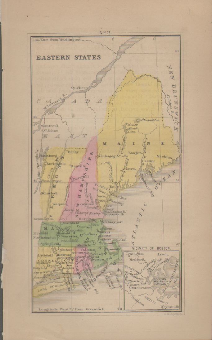 Image for MAP OF EASTERN STATES