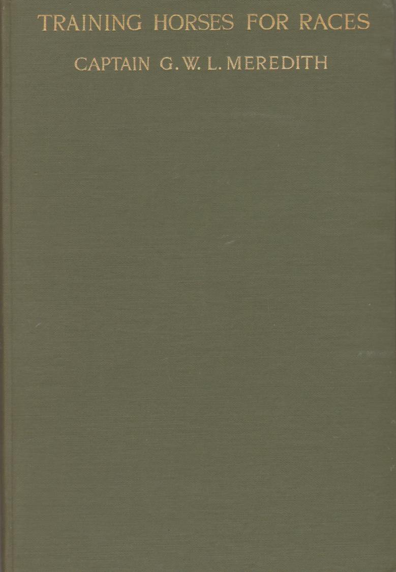 Image for TRAINING HORSES FOR RACES A Handbook for Amateur Beginners